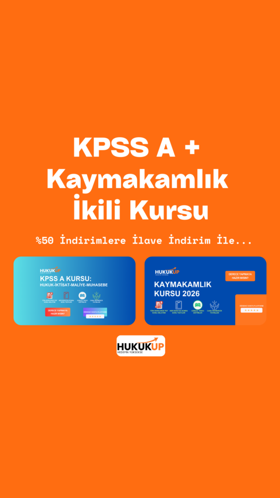 KPSS A + Kaymakamlık Sınavı İkili Kurs