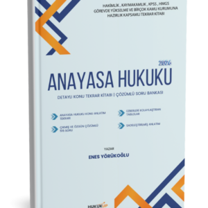 HukukUp Anayasa Hukuku Kapsamlı Tekrar & Soru Bankası Kitabı