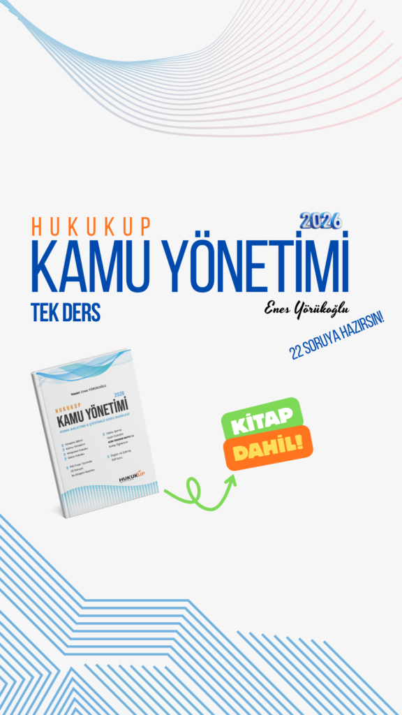 KAMU YÖNETİMİ TEK DERS - KAMU YÖNETİMİ KİTABI DAHİL!