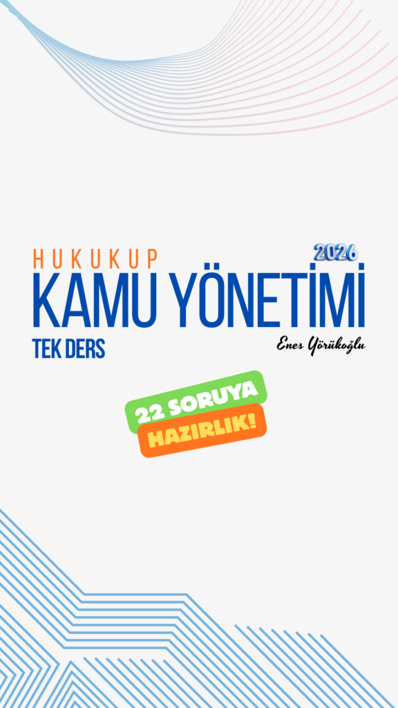 KAMU YÖNETİMİ TEK DERS