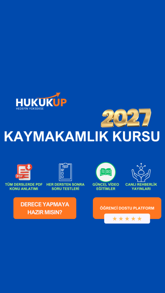2027 Kaymakam Adaylığı Sınavı Kursu