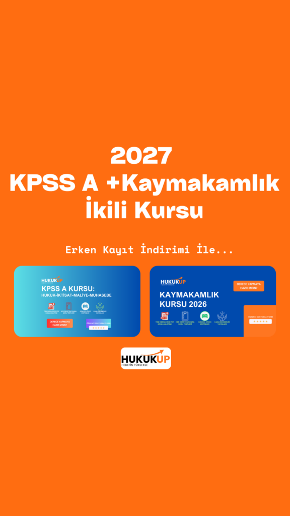 2027 KPSS A + Kaymakamlık Sınavı İkili Kurs - Erken Kayıt İndirimli!